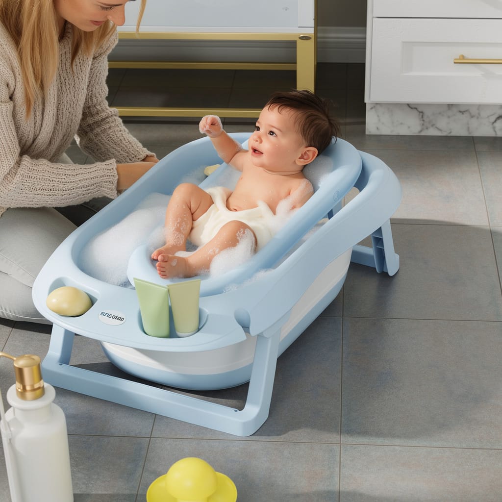 Baignoire Bébé Pliable | Petit Lagon| Mumoria