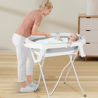 Baignoire Bébé sur Pied | AquaCare Gris | Mumoria