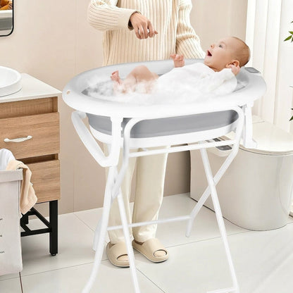 Baignoire Bébé sur Pied | Bain Royal Gris| Mumoria