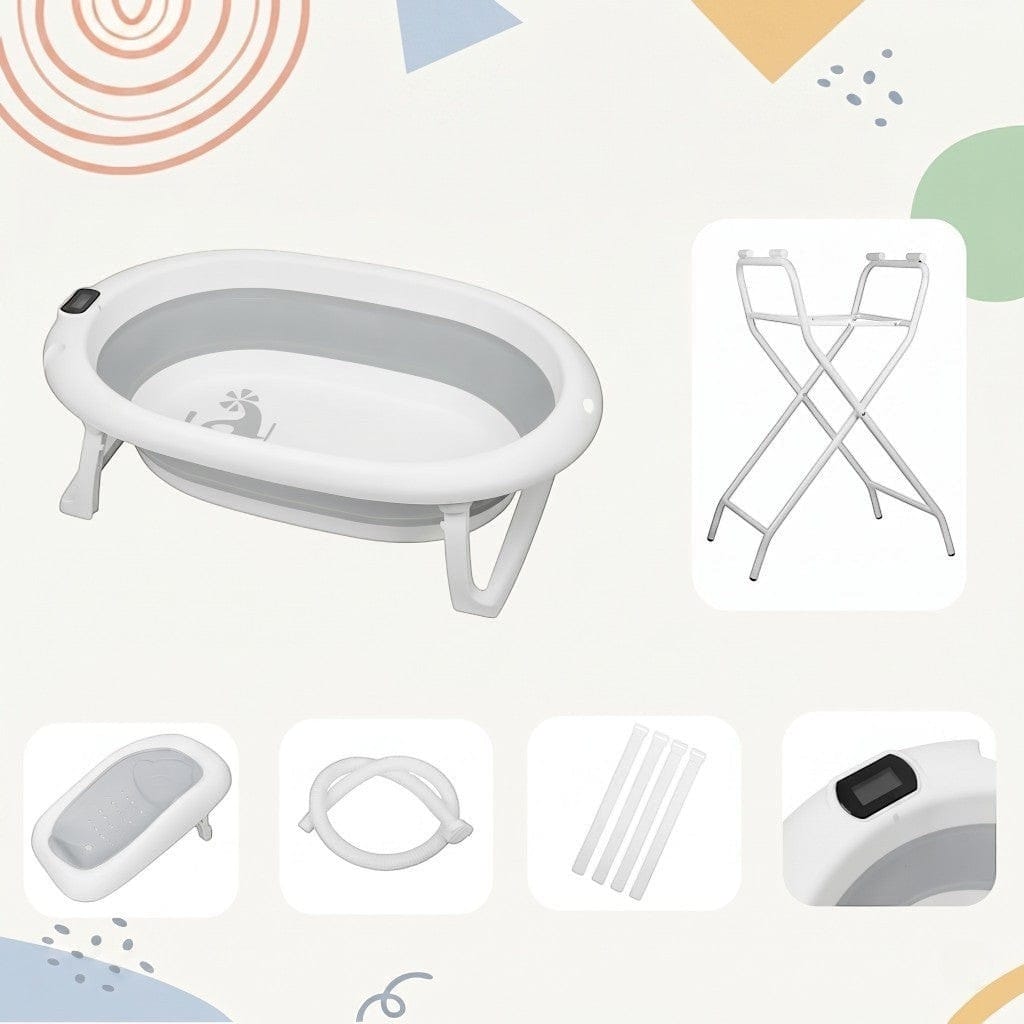 Baignoire Bébé sur Pied | Bain Royal Gris| Mumoria