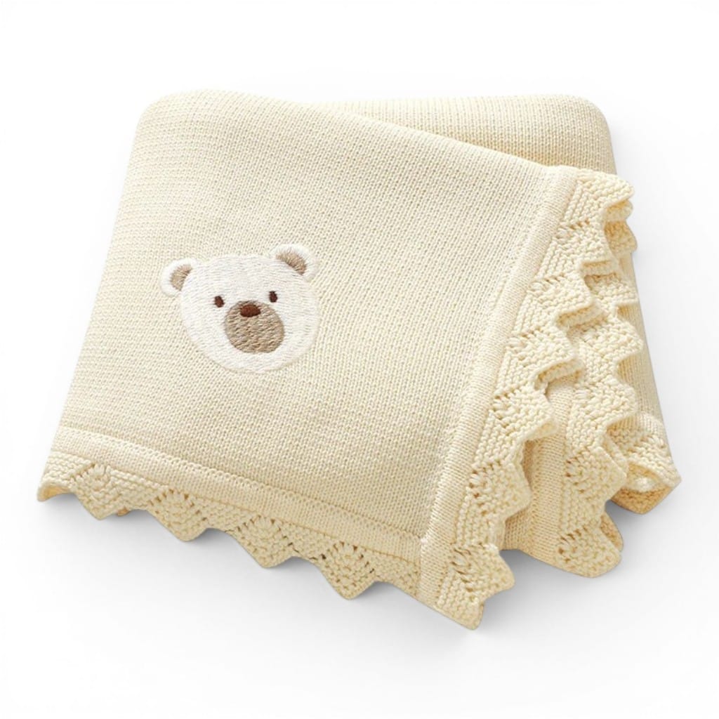 Couverture Bébé en Crochet | Nid d'Ourson | Mumoria