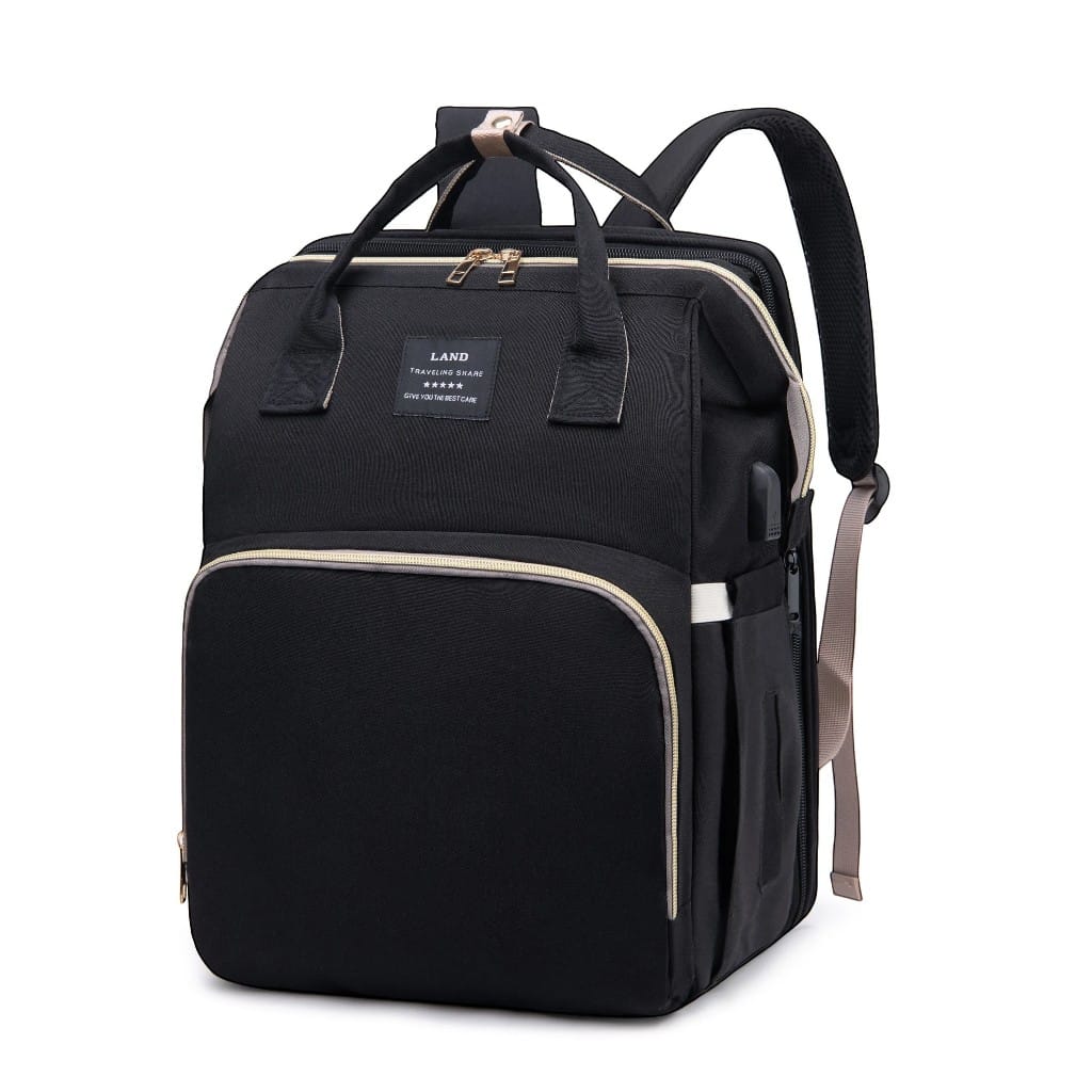 Sac à langer noir | Delina | Mumoria