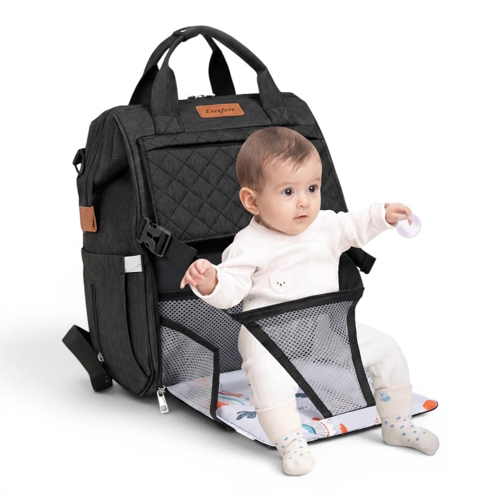 Sac à Langer Noir | Elowen | Mumoria