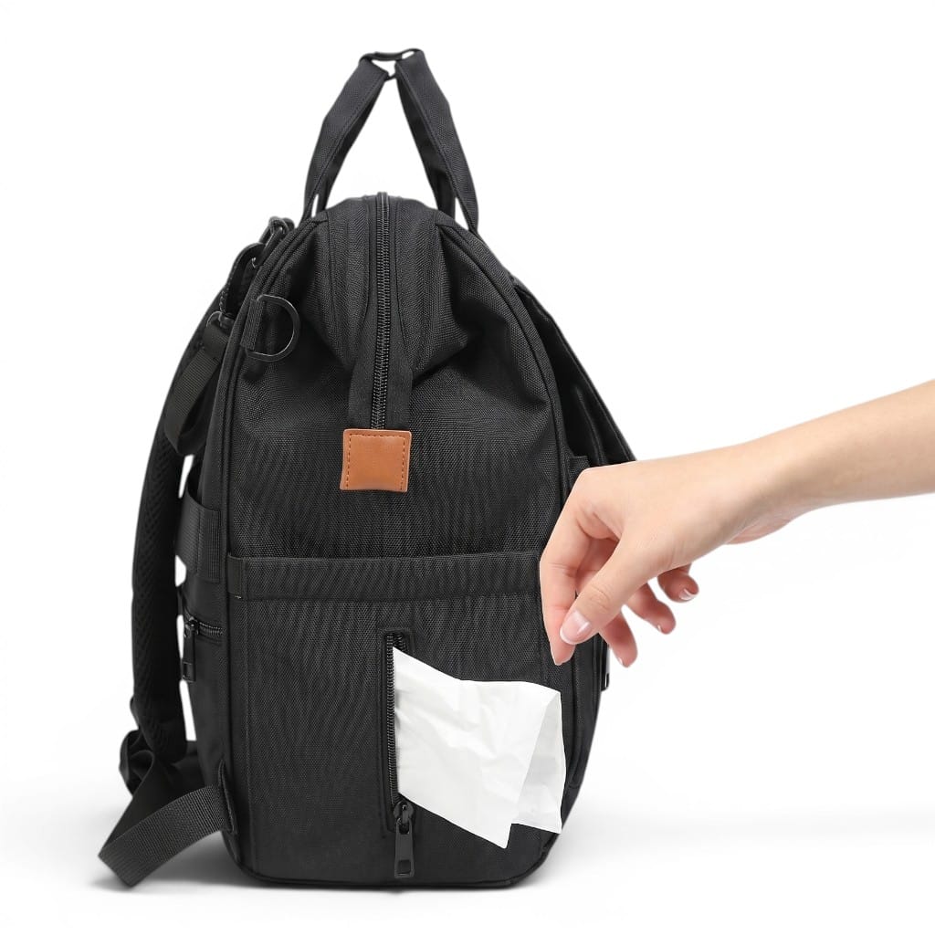 Sac à Langer Noir | Elowen | Mumoria