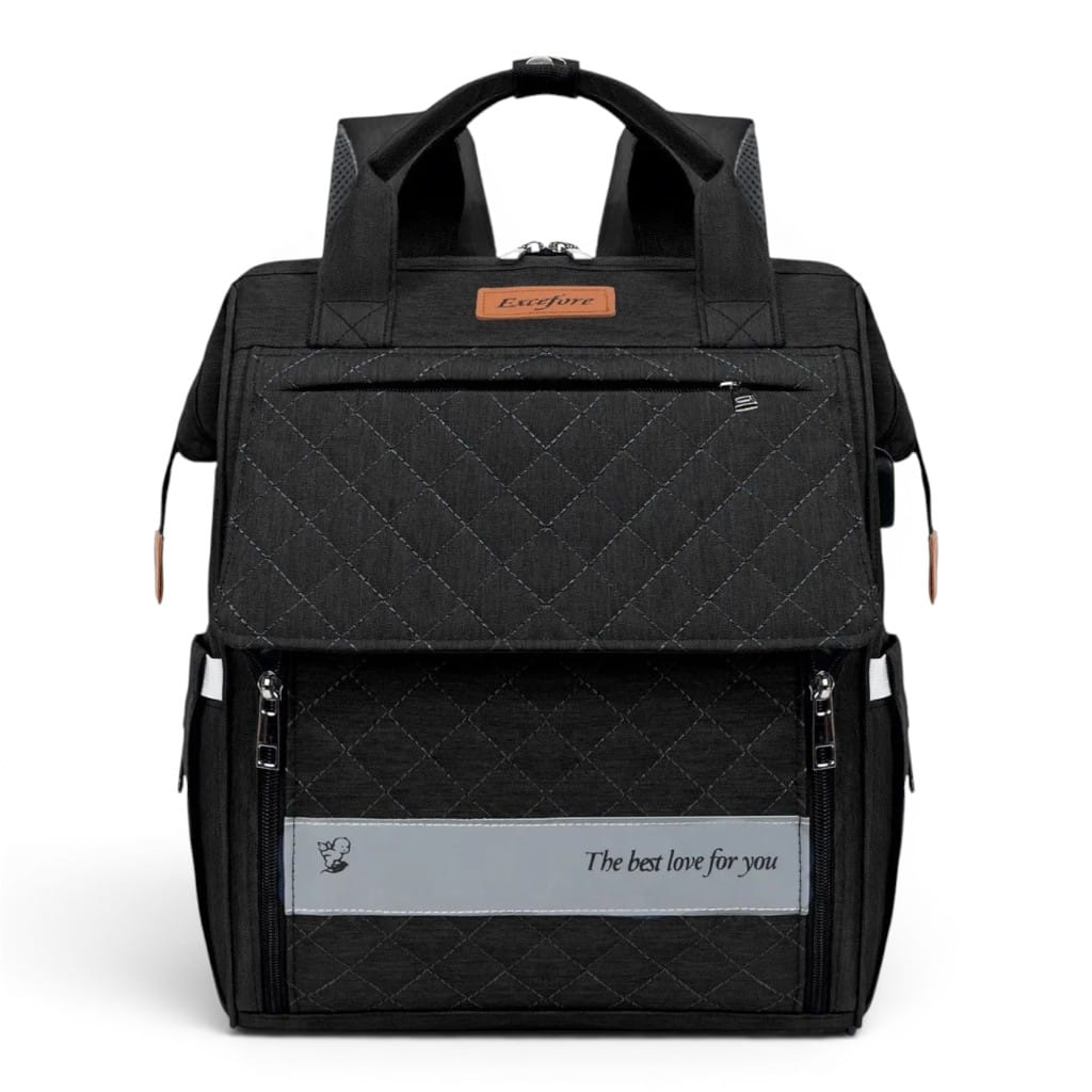 Sac à Langer Noir | Elowen | Mumoria