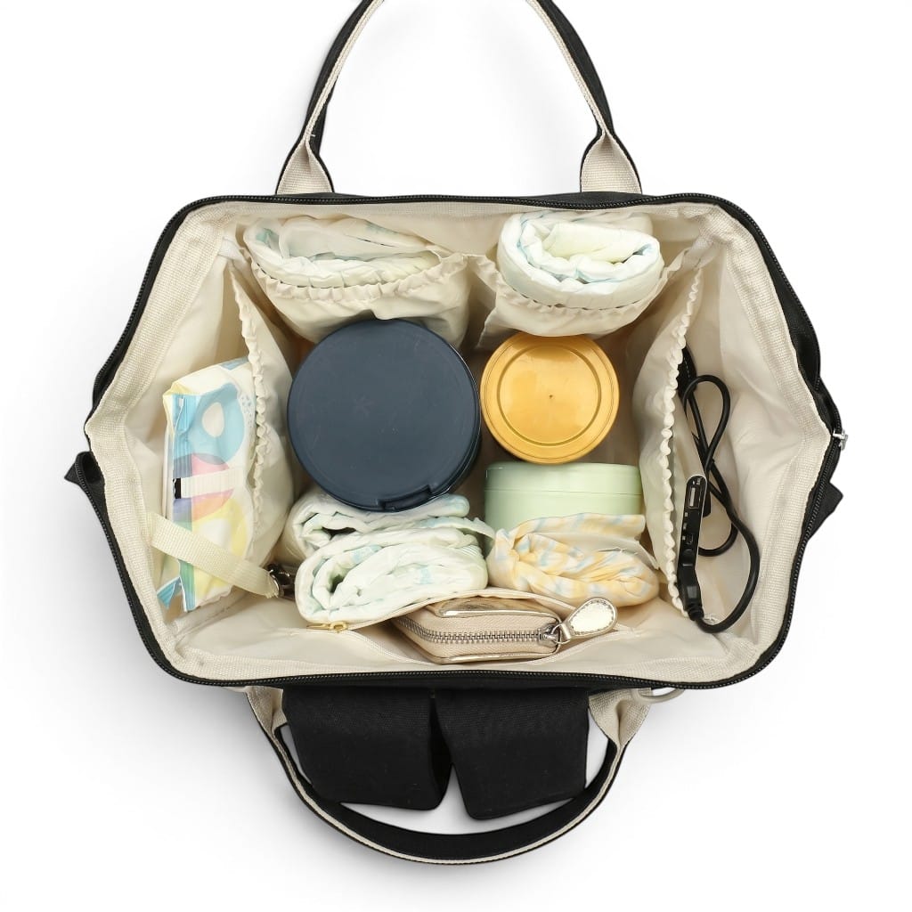 Sac à Langer Noir | Solina | Mumoria