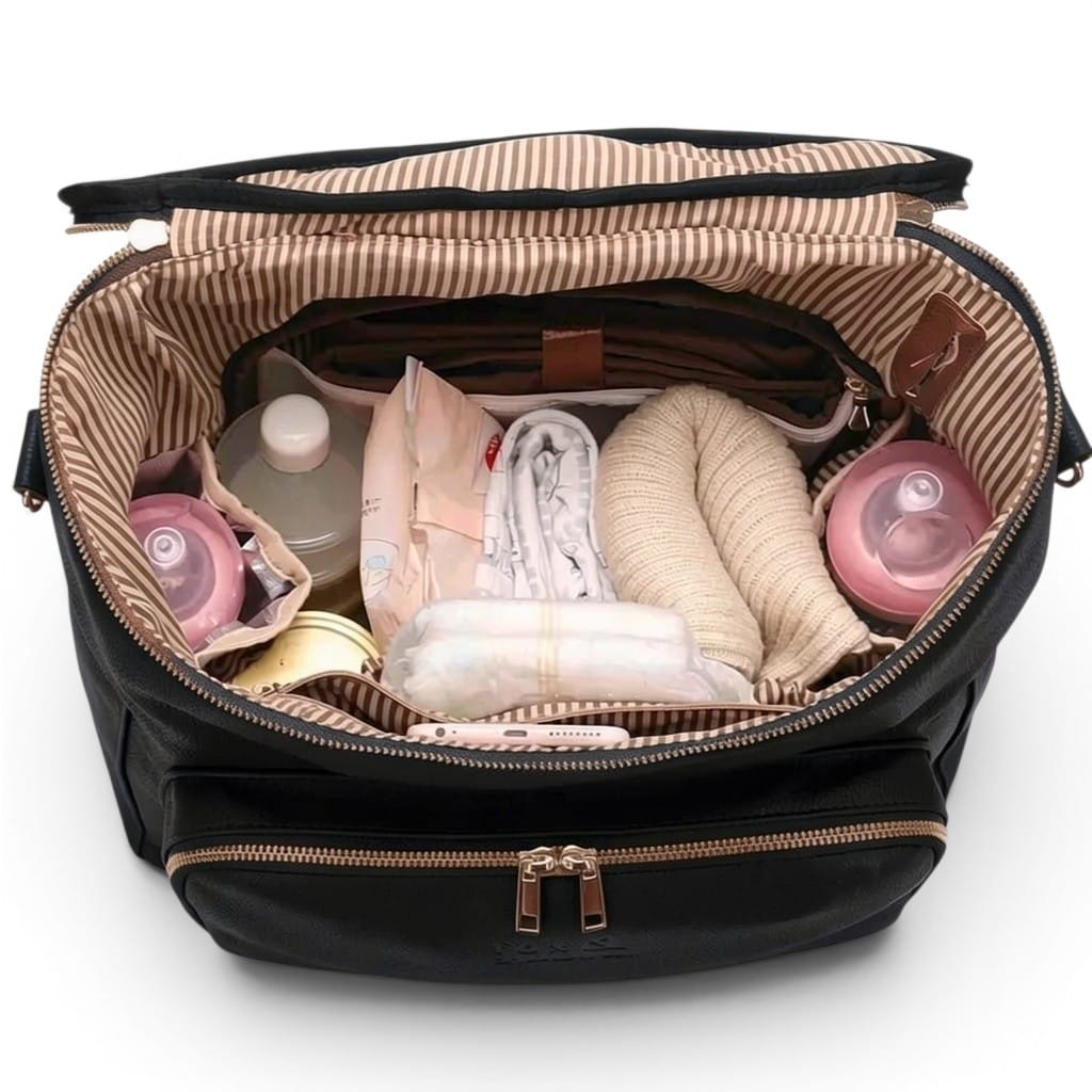 Sac à Langer Noir | Valenya | Mumoria