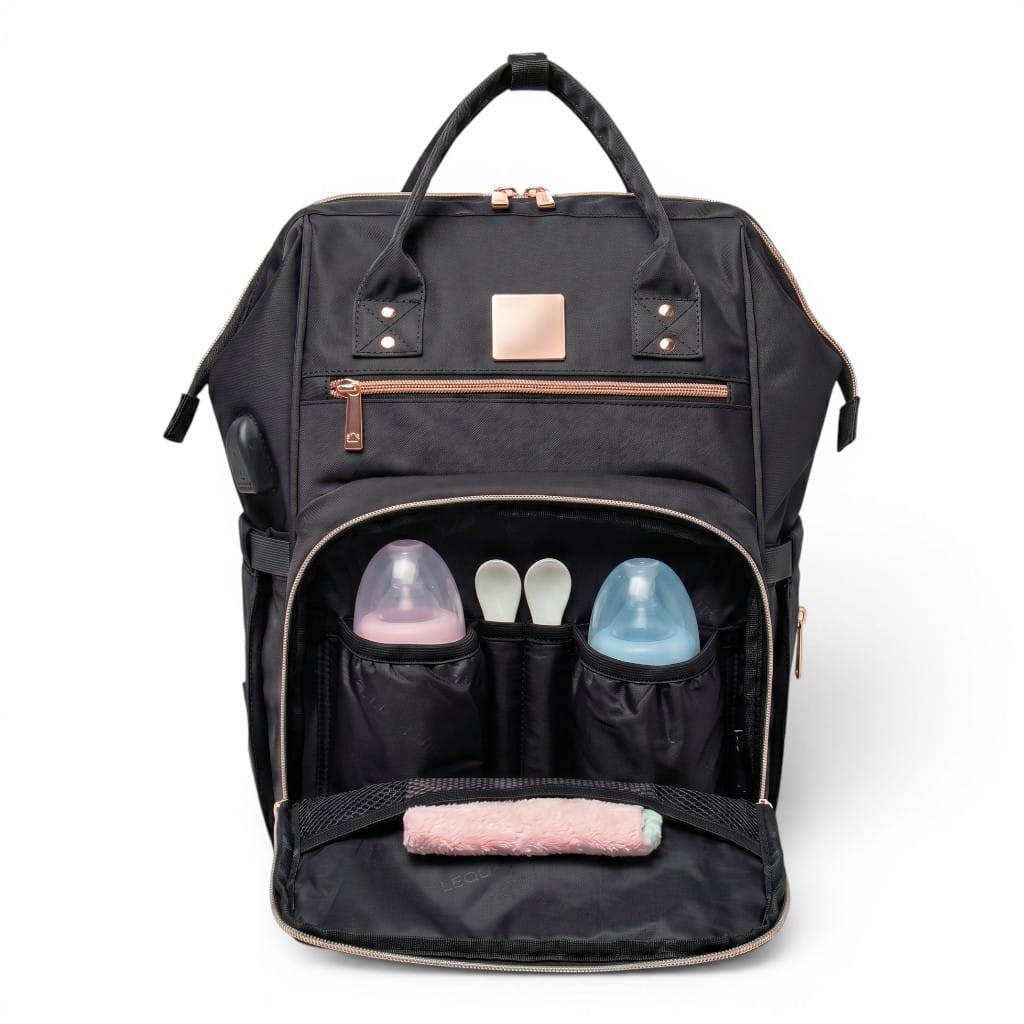 Sac à Langer Noir | Venora | Mumoria