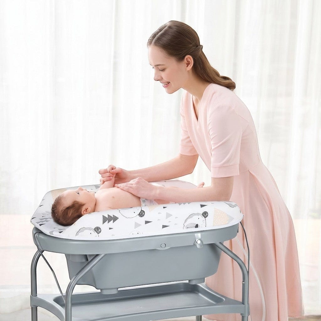 Table à Langer Baignoire | Aquanest Gris | Mumoria
