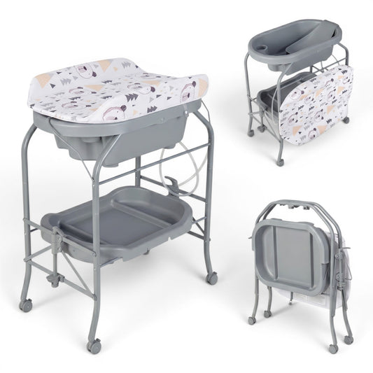 Table à Langer Baignoire | Aquanest Gris | Mumoria