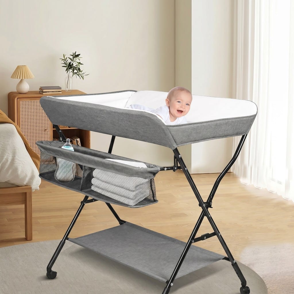 Table à Langer Pliable | Change Zen Gris | Mumoria