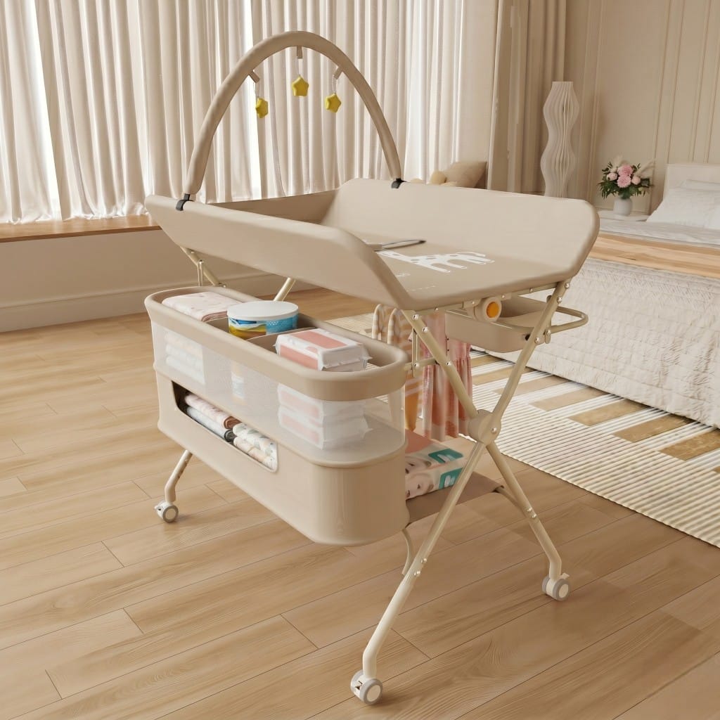 Table à Langer Pliable | Confort+ Beige | Mumoria
