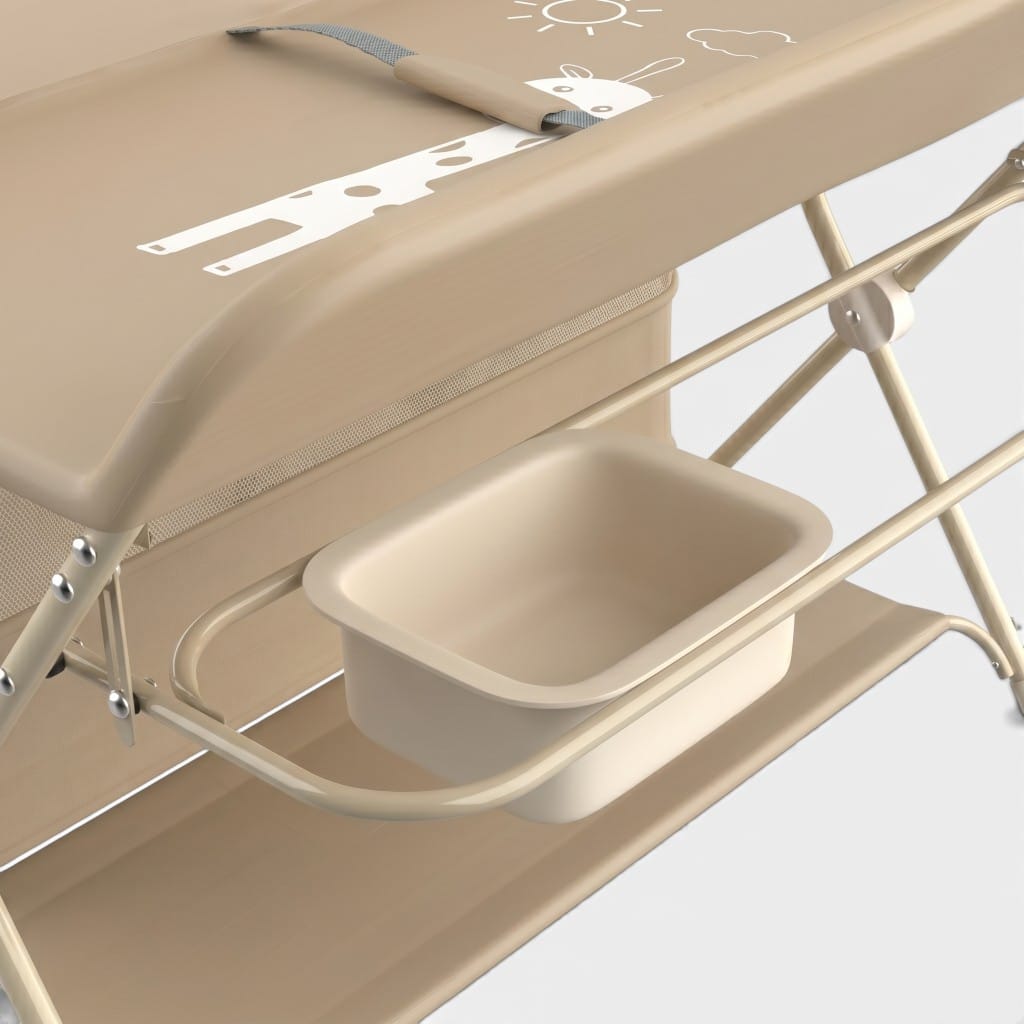 Table à Langer Pliable | Confort+ Beige | Mumoria