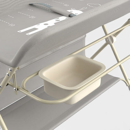 Table à Langer Pliable | Confort+ Gris | Mumoria