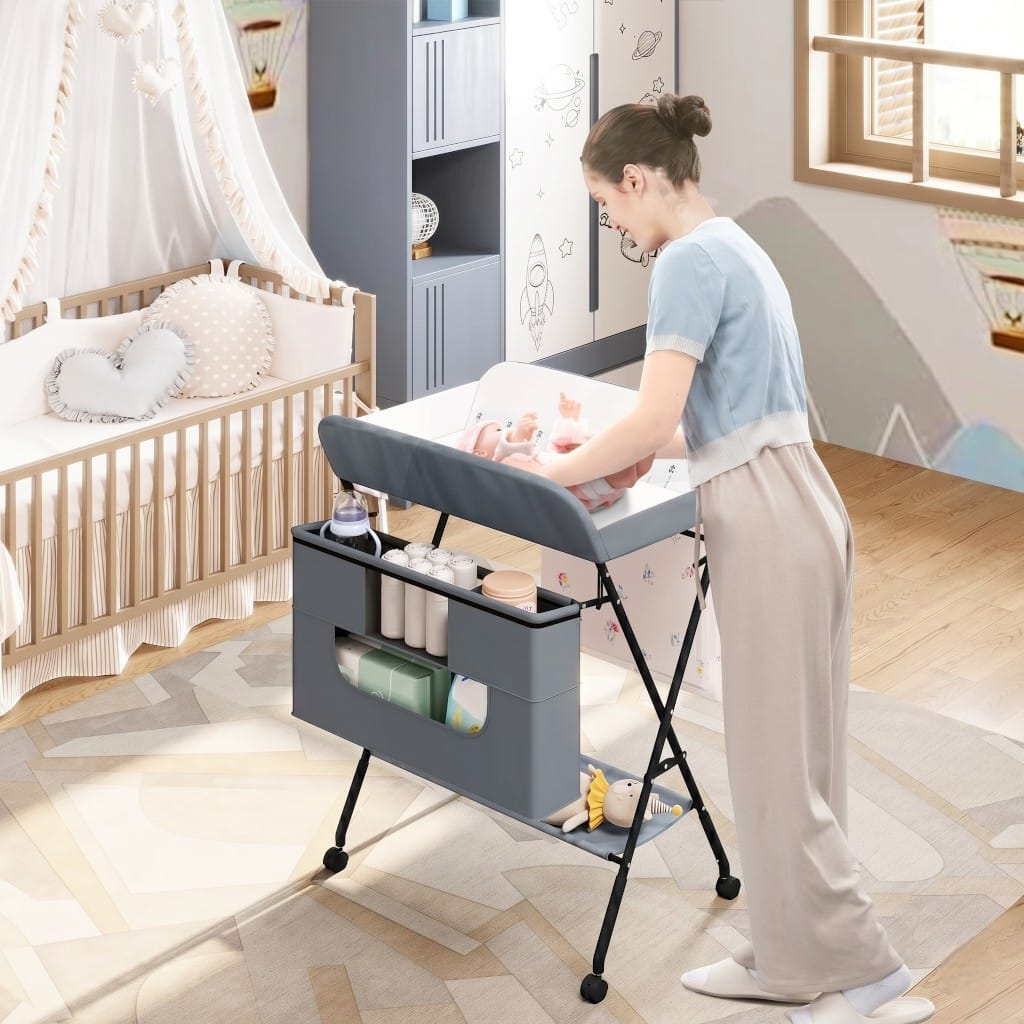 Table à Langer Pliable | Nid Élégance | Mumoria