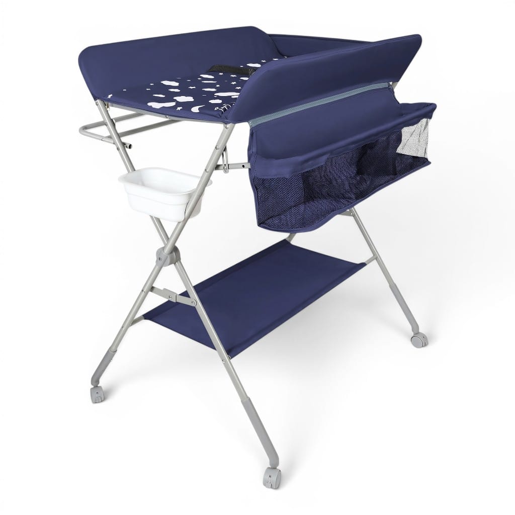 Table à Langer Pliable | Nuage de Soins Bleu | Mumoria