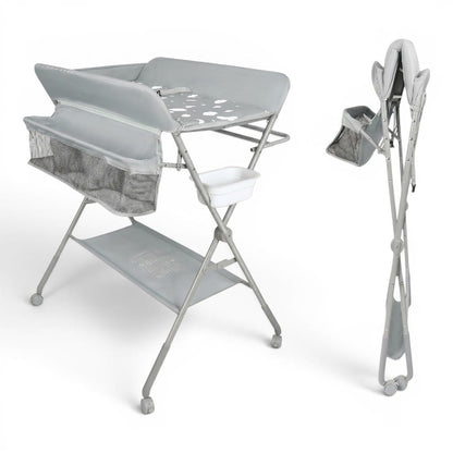 Table à Langer Pliable | Nuage de Soins Gris | Mumoria