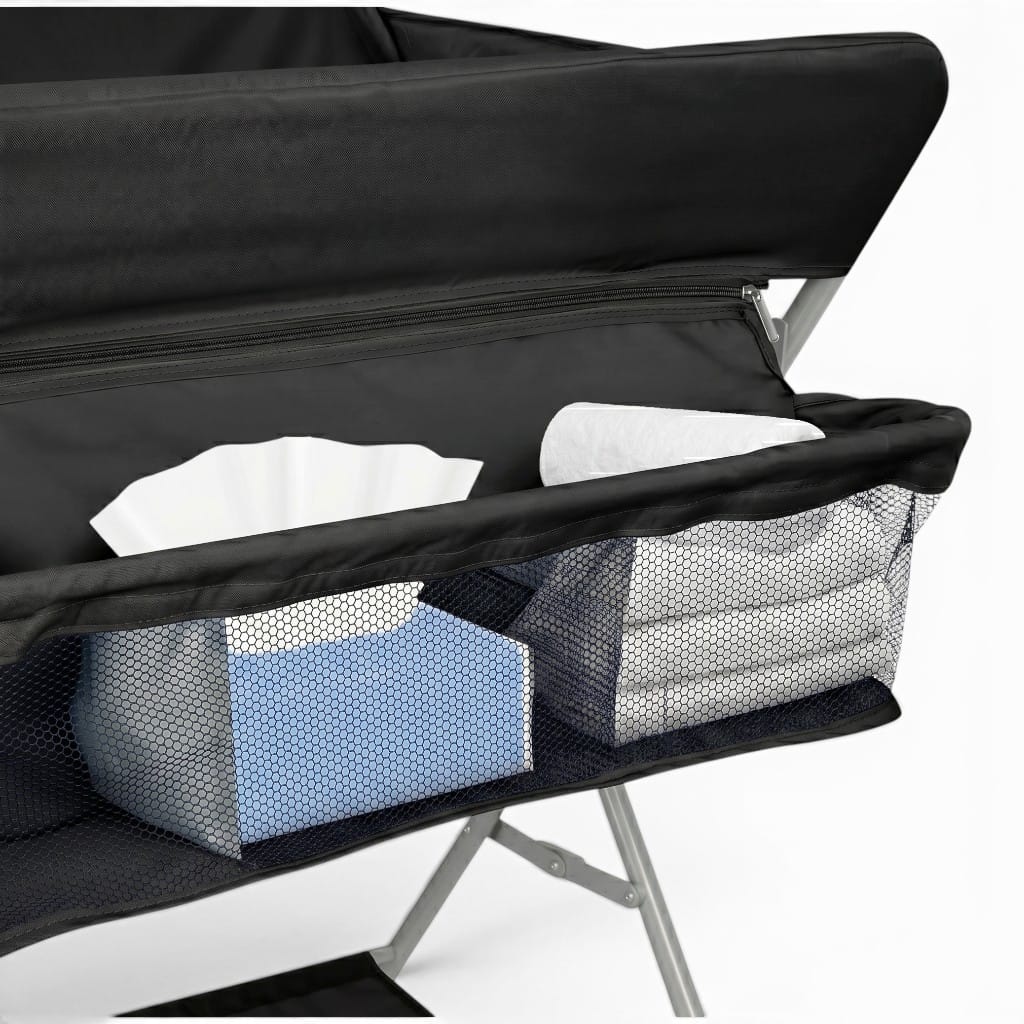 Table à Langer Pliable | Nuage de Soins Noir | Mumoria