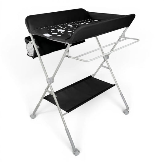 Table à Langer Pliable | Nuage de Soins Noir | Mumoria