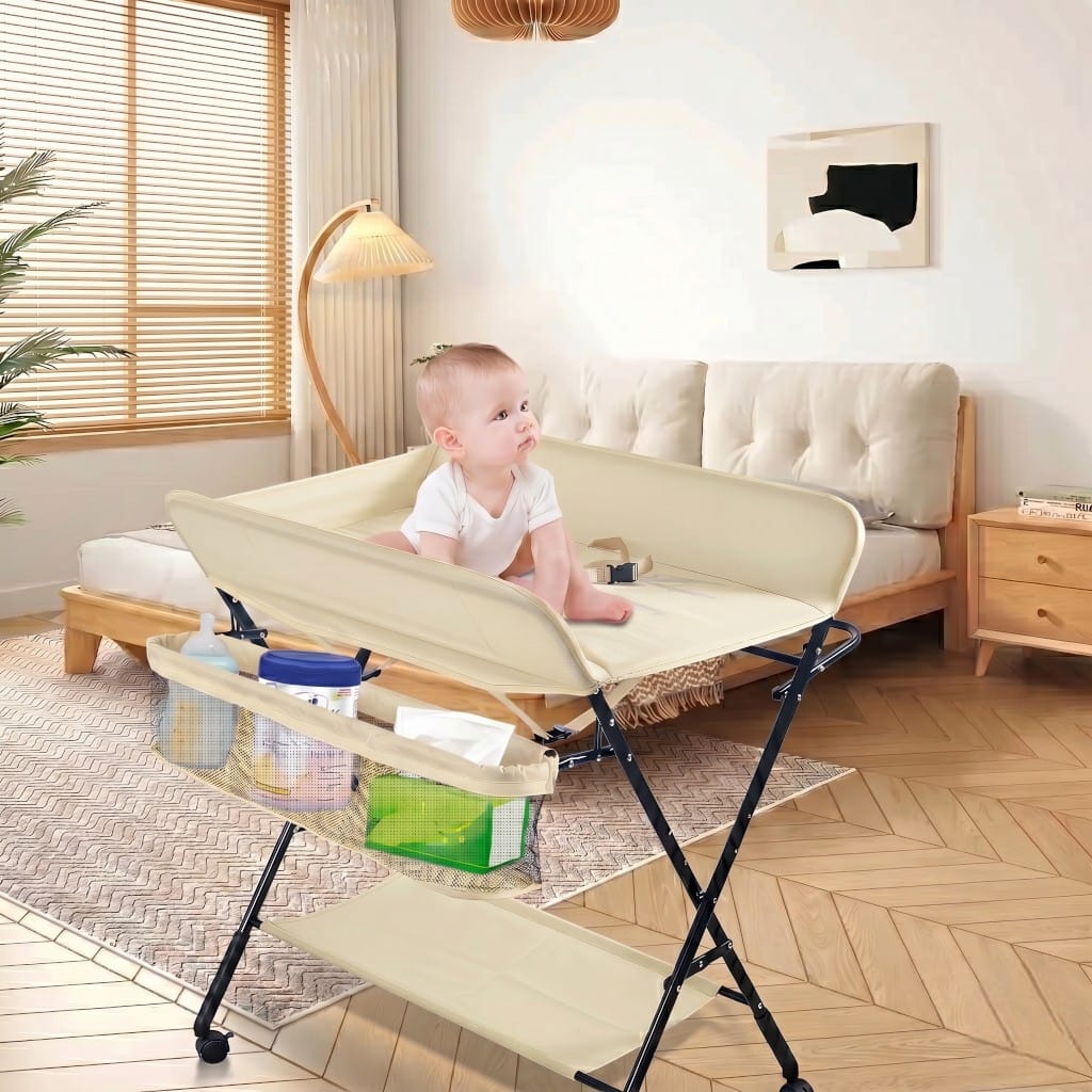 Table à Langer Pliable | Pliable Pro Beige | Mumoria
