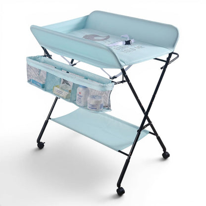 Table à Langer Pliable | Pliable Pro Bleu | Mumoria