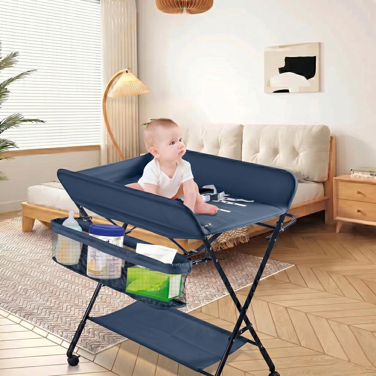 Table à Langer Pliable | Pliable Pro Marine | Mumoria