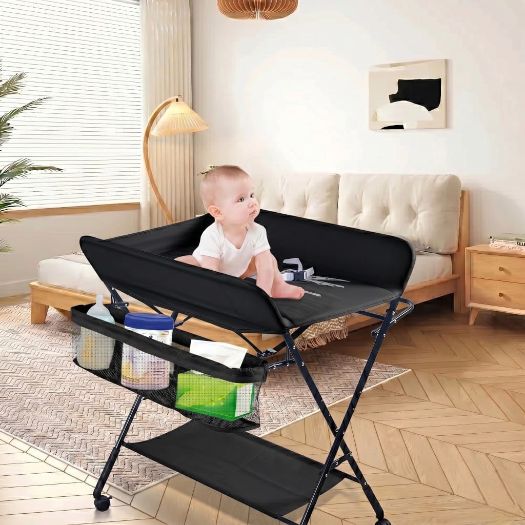 Table à Langer Pliable | Pliable Pro Noir | Mumoria